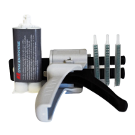 Epoxylijm industrie 50 ml met doseerpistool en 3 mengbuisjes