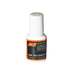 Industrielijm dun 10 gram met kwastje, reuze handig voor precieze verlijming en modelbouwers